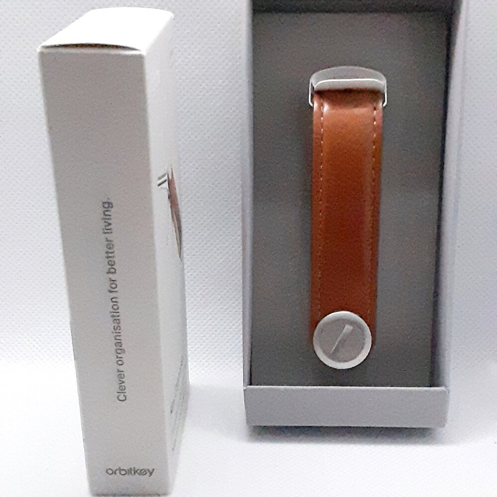 HOST PICK!!  New Orbitkey Brown Leather Key Holder - Picture 5 of 12